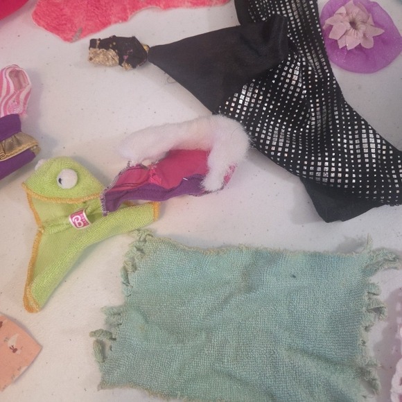 Vintage lot Mod Barbie Doll Clone Handmade Dresses Clothes PJ Swim Tops Bath - Picture 3 of 16